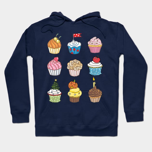 Cupcake Collection Hoodie by SWON Design